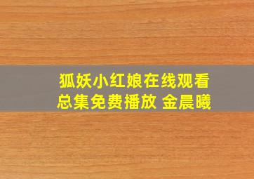 狐妖小红娘在线观看总集免费播放 金晨曦